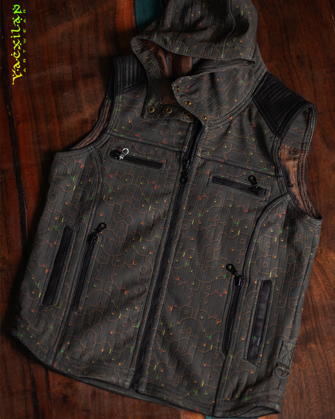 Sleeveless Jacket Men ALIEN / High Tech - REBIRTH OF IKARO Forest